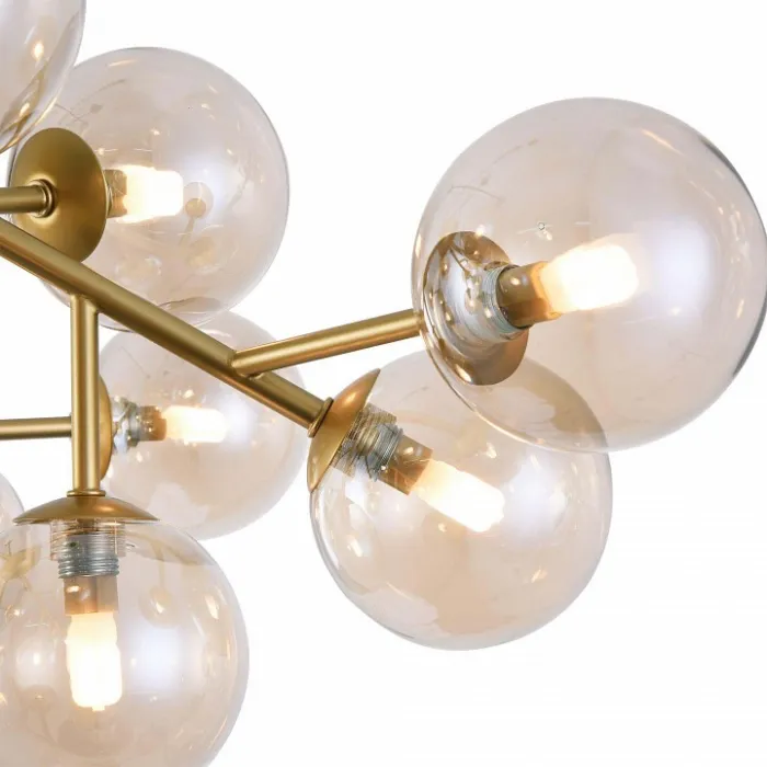 Потолочная люстра Maytoni Dallas MOD545PL-20G Цвет арматуры золото Цвет плафонов янтарный от ImperiumLoft