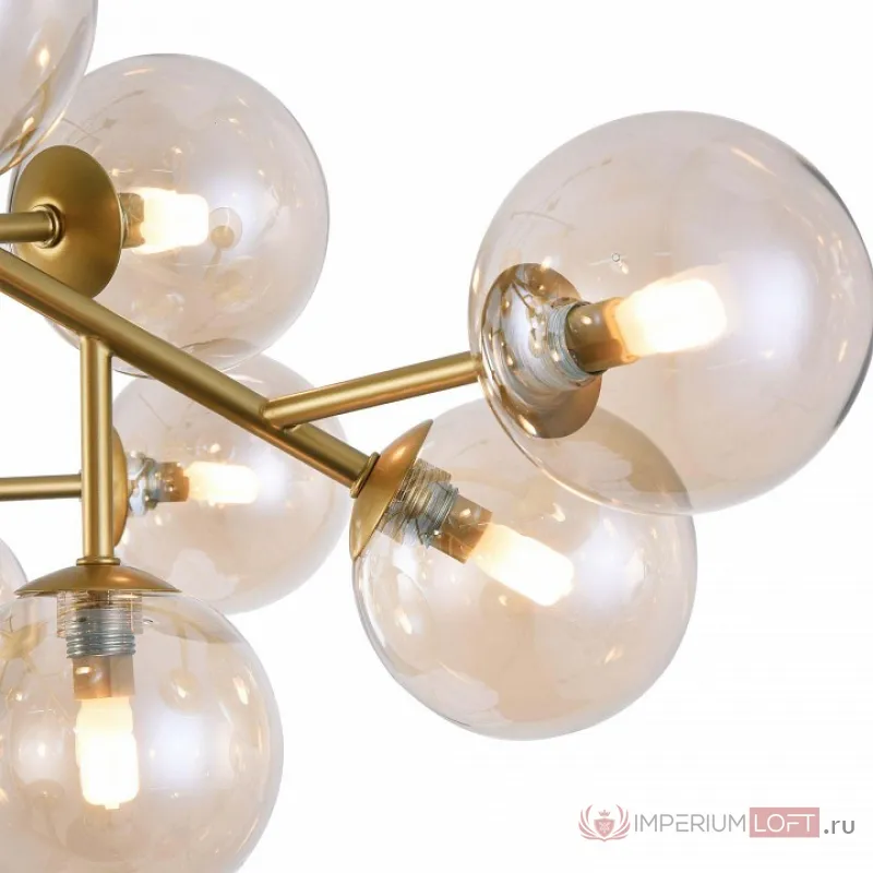 Потолочная люстра Maytoni Dallas MOD545PL-20G Цвет арматуры золото Цвет плафонов янтарный от ImperiumLoft