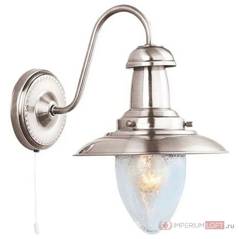 Бра Arte Lamp Fisherman A5518AP-1SS Цвет арматуры серебро Цвет плафонов прозрачный от ImperiumLoft