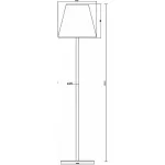 Торшер Deko-Light Alexa 733017 Цвет арматуры серый Цвет плафонов белый от ImperiumLoft