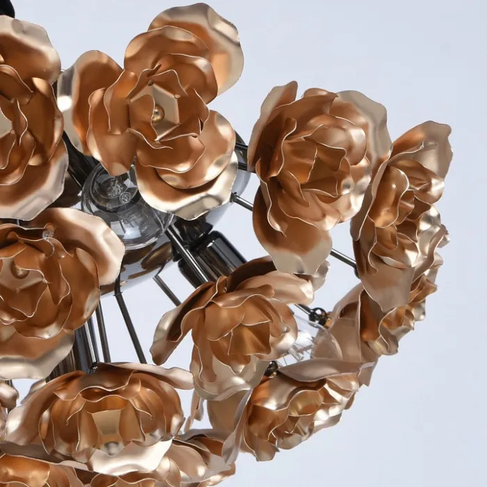 Потолочная люстра MW-Light Розенхейм 615011106 Цвет арматуры черный Цвет плафонов золото от ImperiumLoft