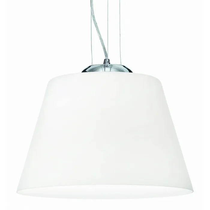 Подвесной светильник Ideal Lux Cylinder CYLINDER SP1 D40 BIANCO Цвет арматуры серый от ImperiumLoft