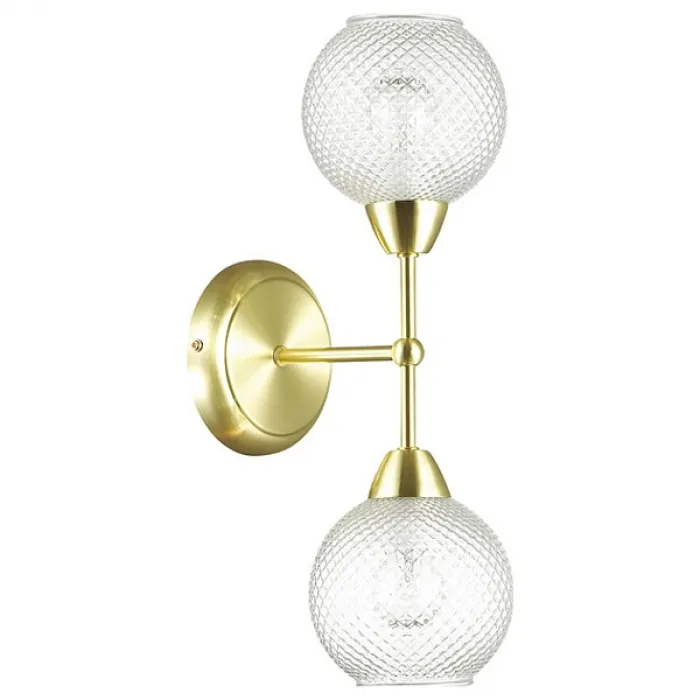 Бра Lumion Everly 3752/2W Цвет арматуры золото Цвет плафонов прозрачный от ImperiumLoft