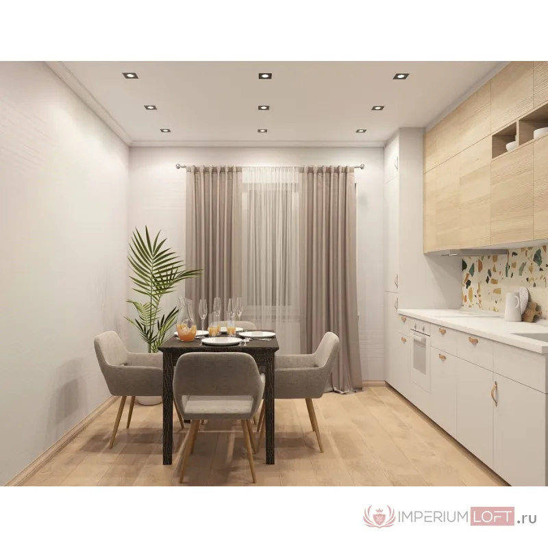 Встраиваемый светильник Denkirs DK302 DK3021-BK Цвет арматуры черный от ImperiumLoft