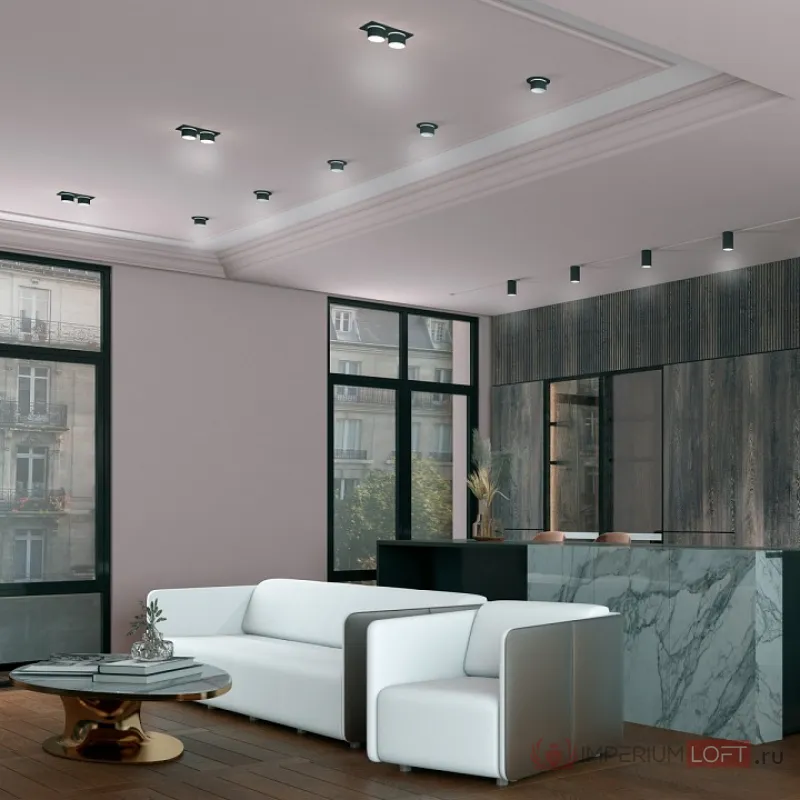 Встраиваемый светильник Novotech Lirio 370715 Цвет плафонов черный от ImperiumLoft