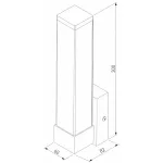 Светильник на штанге Elektrostandard MRL LED 1110 a052741 Цвет арматуры черный Цвет плафонов белый