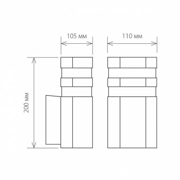 Светильник на штанге Elektrostandard Techno 1444 Techno 1444 черный от ImperiumLoft