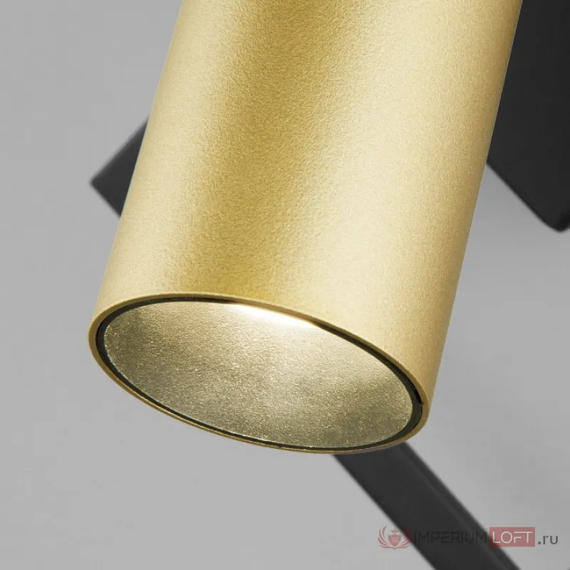 Бра Eurosvet Turro 20091/1 LED черный/ золото Цвет плафонов золото Цвет арматуры черный от ImperiumLoft