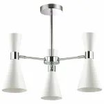Люстра на штанге Lumion Quinn 3661/3C Цвет арматуры хром Цвет плафонов белый от ImperiumLoft