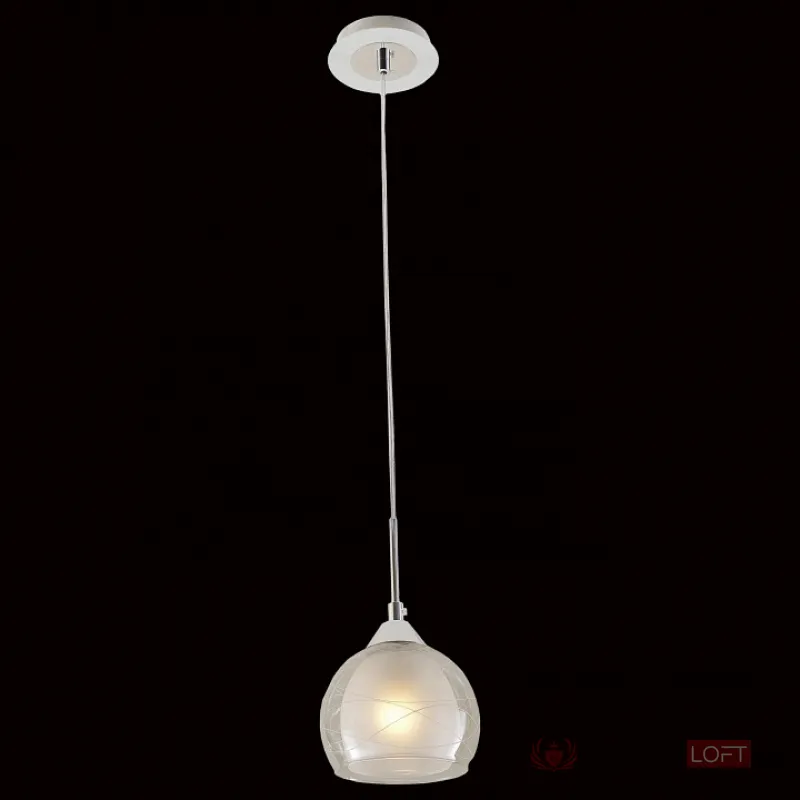 Подвесной светильник Citilux Буги CL157111 Цвет плафонов белый Цвет арматуры хром от ImperiumLoft