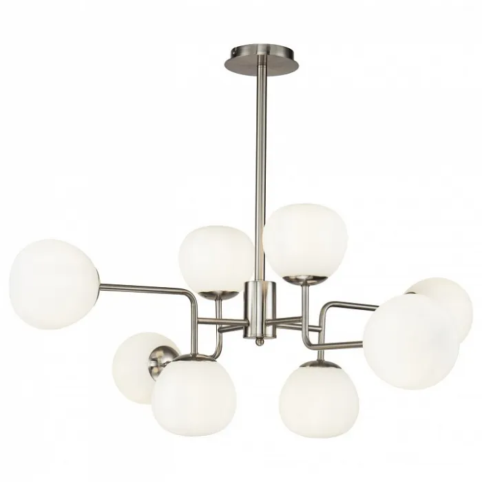 Люстра на штанге Maytoni Erich MOD221-PL-08-N Цвет арматуры неокрашенный Цвет плафонов белый от ImperiumLoft