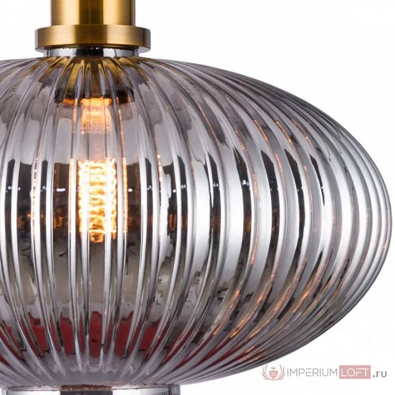 Подвесной светильник TopLight Pamella TL1224H-01SM Цвет арматуры латунь Цвет плафонов серый от ImperiumLoft