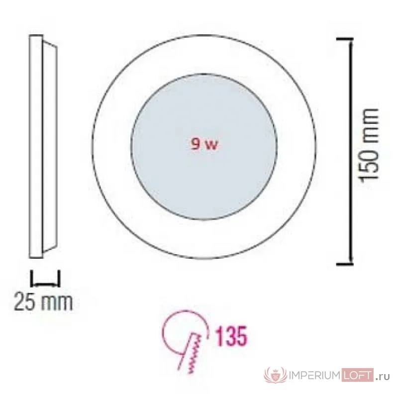 Встраиваемый светильник Horoz Electric Slim HRZ00002146 Цвет арматуры белый от ImperiumLoft