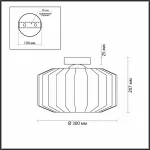 Накладной светильник Odeon Light Binga 4746/1C Цвет плафонов серый Цвет арматуры черный от ImperiumLoft