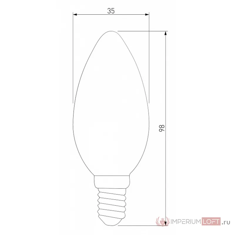 Лампа светодиодная Elektrostandard BLE1411 E14 7Вт 3000K a049066 Цвет арматуры белый от ImperiumLoft