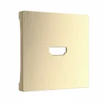 Накладка для ТВ-розетки Werkel WL10-HDMI-CP (шампань рифленый) Цвет арматуры кремовый Цвет плафонов прозрачный