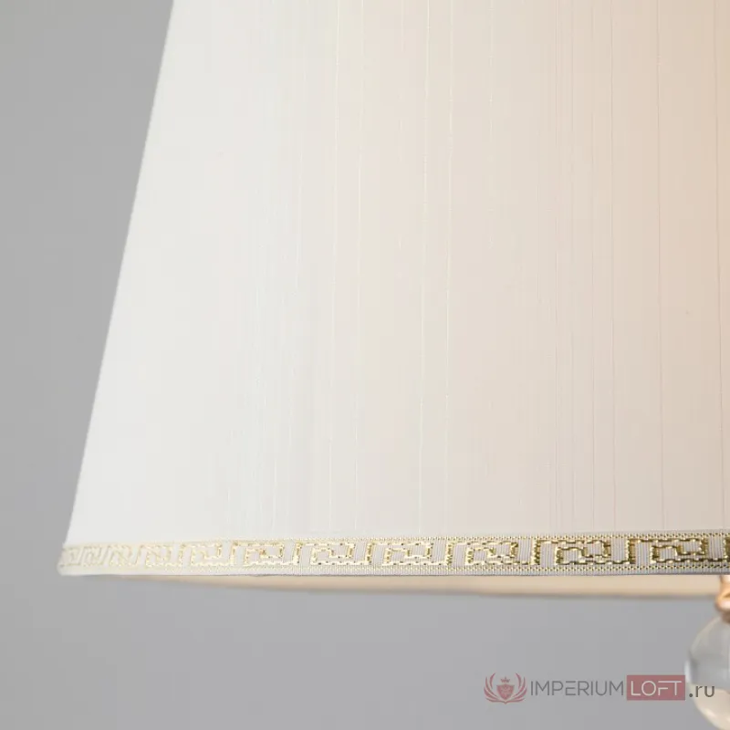 Торшер Eurosvet Sortino 01072/1 золото Цвет арматуры золото Цвет плафонов белый от ImperiumLoft