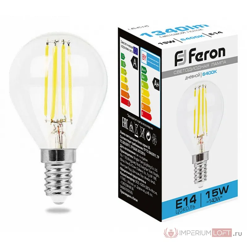 Лампа светодиодная Feron LB-515 E14 15Вт 6400K 38251 от ImperiumLoft