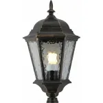 Наземный высокий светильник Arte Lamp Genova A1206PA-1BN Цвет арматуры золото Цвет плафонов прозрачный от ImperiumLoft