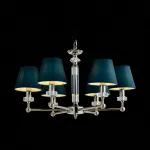 Подвесная люстра ST-Luce Viore SL1755.173.06 Цвет арматуры никель Цвет плафонов зеленый от ImperiumLoft