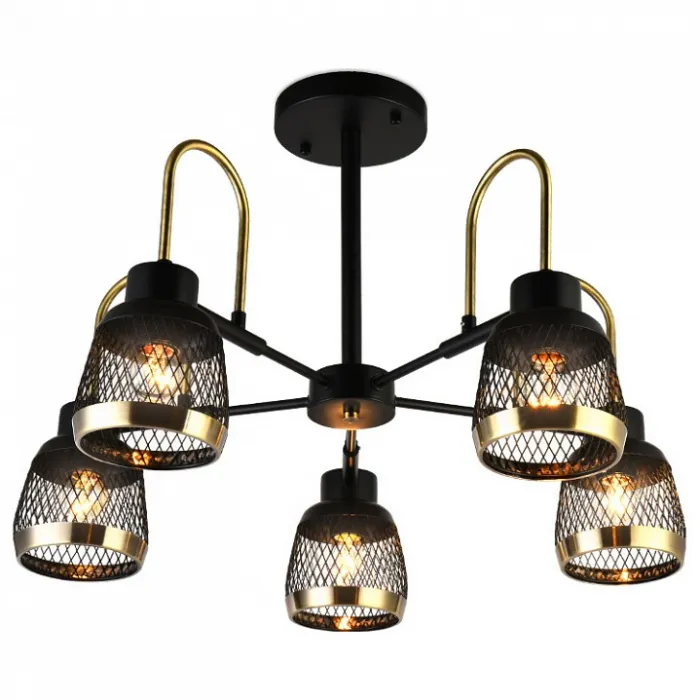 Люстра на штанге Ambrella Traditional 19 TR8002 Цвет плафонов бронза Цвет арматуры черный от ImperiumLoft