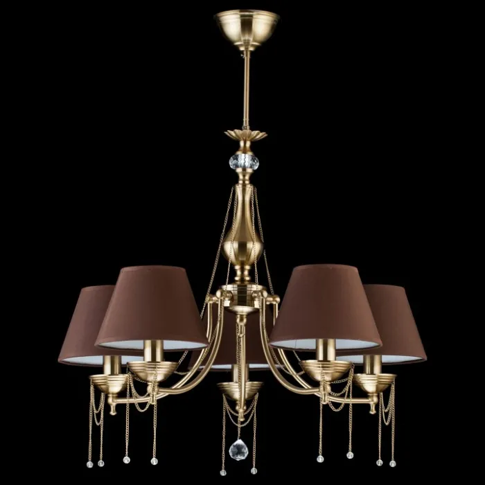 Подвесная люстра Maytoni Chester RC0100-PL-05-R Цвет арматуры бронза Цвет плафонов коричневый от ImperiumLoft
