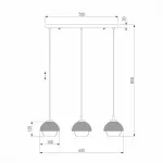 Подвесной светильник Eurosvet Nocciola 50106/3 античная бронза/черный от ImperiumLoft