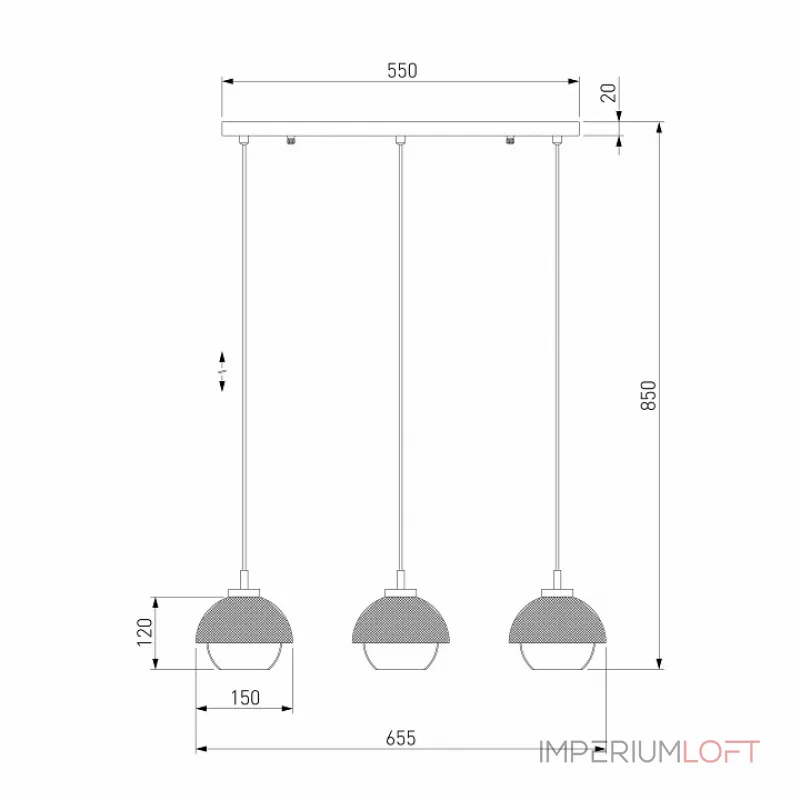 Подвесной светильник 50106/3 Подвесной светильник 50106/3