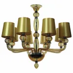 Подвесная люстра Divinare Bilancia 1154/02 LM-8 Цвет арматуры Янтарный Цвет плафонов золото от ImperiumLoft