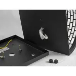 Накладной светильник Lussole Levittown LSP-9171 Цвет арматуры черный Цвет плафонов черно-белый