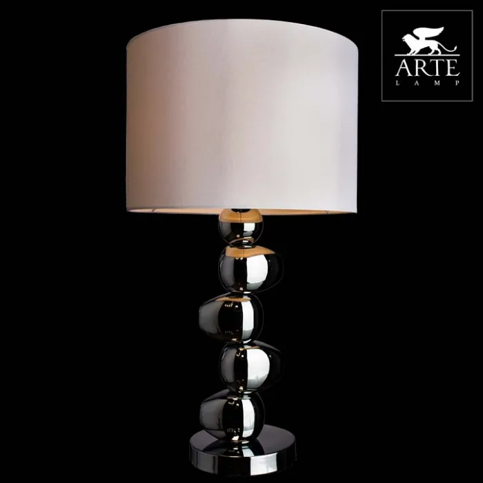 Настольная лампа декоративная Arte Lamp Cosy A4610LT-1CC Цвет арматуры хром Цвет плафонов белый от ImperiumLoft