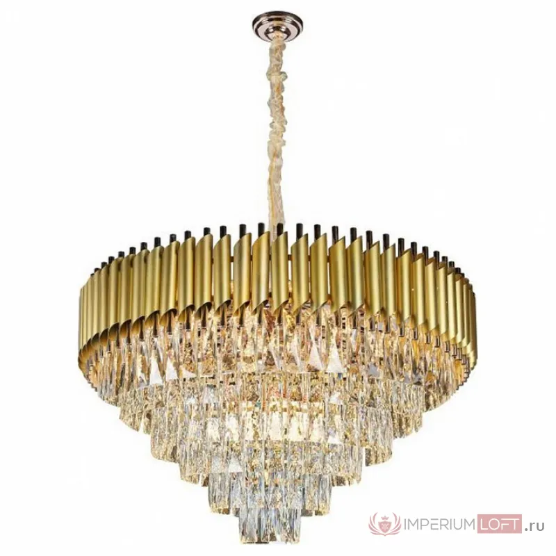 Подвесной светильник Omnilux Fontevivo OML-81903-24 Цвет плафонов прозрачный Цвет арматуры золото от ImperiumLoft