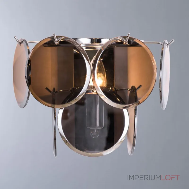 Накладной светильник Divinare Chloe 7566/02 AP-1 Цвет плафонов серый Цвет арматуры хром от ImperiumLoft Накладной светильник Divinare Chloe 7566/02 AP-1 Цвет плафонов серый Цвет арматуры хром от ImperiumLoft