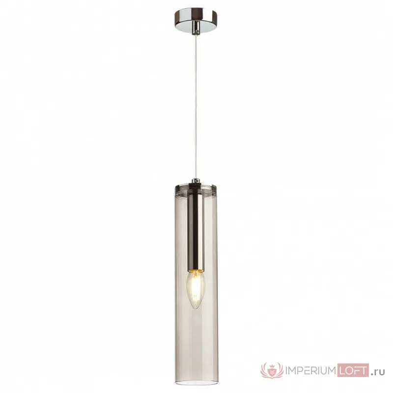 Подвесной светильник Odeon Light Klum 4694/1 Цвет плафонов серый Цвет арматуры хром от ImperiumLoft