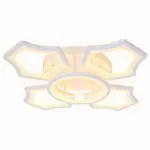 Накладной светильник Ambrella Original 3 FA575/4+1 WH белый 106W 620*620*120 (ПДУ РАДИО 2.4G) Цвет арматуры белый Цвет плафонов черный от ImperiumLoft