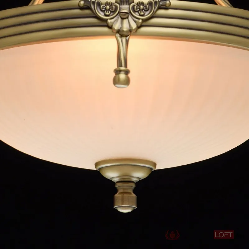 Подвесной светильник MW-Light Афродита 1 317010303 Цвет арматуры бронза Цвет плафонов кремовый от ImperiumLoft