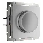 Диммер без рамки Werkel cеребряный рифленый W1142009 от ImperiumLoft