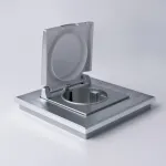 Рамка на 1 пост Werkel Aluminium (алюминий) W0011706 Цвет арматуры серебро