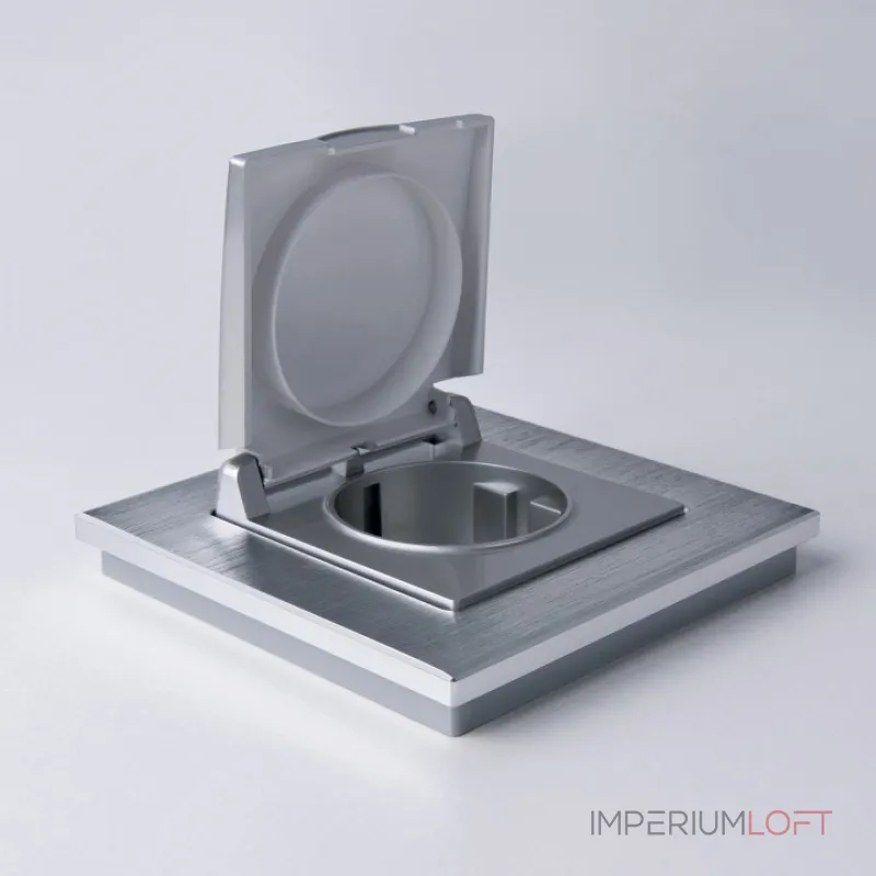 Рамка на 1 пост Werkel Aluminium (алюминий) W0011706 Цвет арматуры серебро