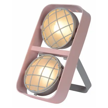Настольная лампа декоративная Lucide Renger 05533/02/66 Цвет плафонов розовый Цвет арматуры серый