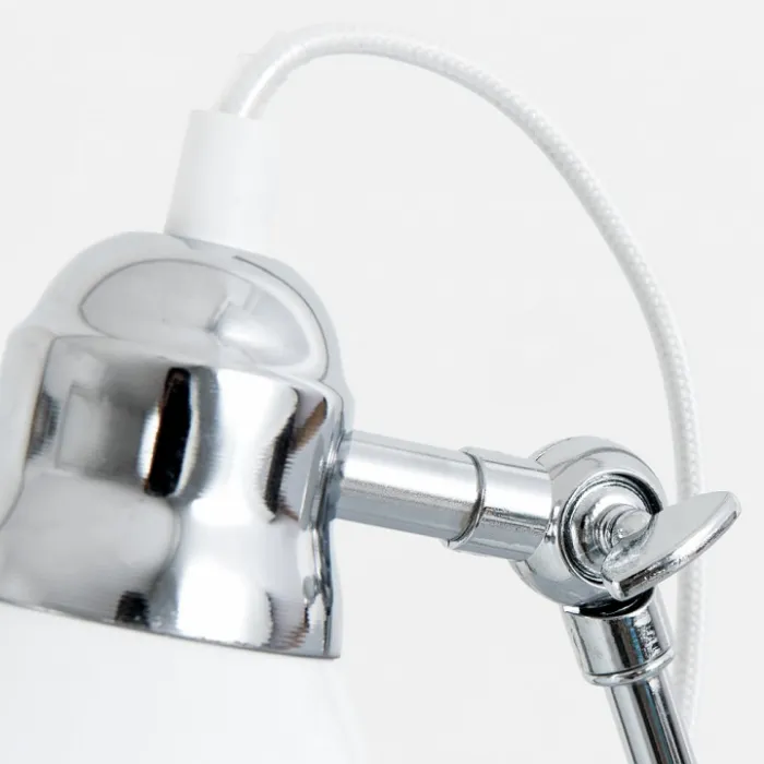 Настольная лампа офисная Arte Lamp 3235 A3235LT-1CC Цвет арматуры хром Цвет плафонов белый от ImperiumLoft