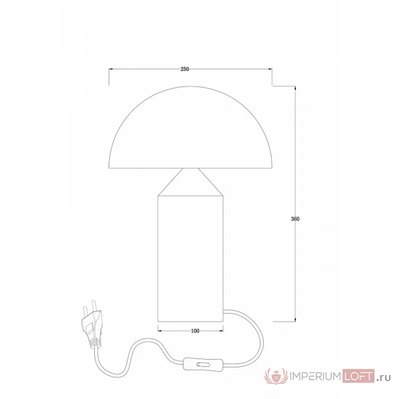 Настольная лампа декоративная Freya Eleon FR5218TL-01BS от ImperiumLoft