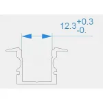 Профиль встраиваемый  Deko-Light ET-02-10 975123 Цвет арматуры черный