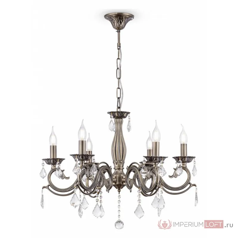 Подвесная люстра Maytoni Bronze 4 RC245-PL-06-R Цвет арматуры бронза Цвет плафонов прозрачный от ImperiumLoft