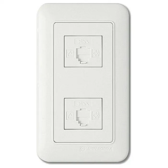 Розетка телефонная RJ-11 Imex 1426 WST 1426 WH Цвет арматуры белый от ImperiumLoft