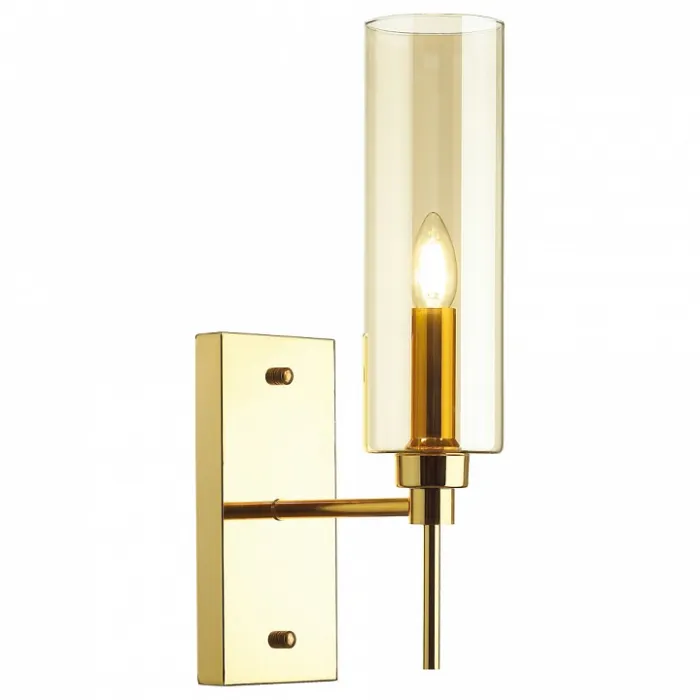 Бра Odeon Light Diatra 4689/1W Цвет арматуры золото Цвет плафонов янтарный от ImperiumLoft