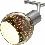 Спот Arte Lamp Illusione A6125AP-2SS Цвет арматуры серебро Цвет плафонов разноцветный