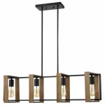 Подвесной светильник Vele Luce Bastion 742 VL6112P04 Цвет арматуры черный Цвет плафонов черный от ImperiumLoft