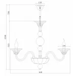 Подвесная люстра Rivoli Nudo P6 CR Б0037783 