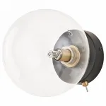 Бра Arte Lamp Vincent A7790AP-1BK Цвет плафонов прозрачный Цвет арматуры черный